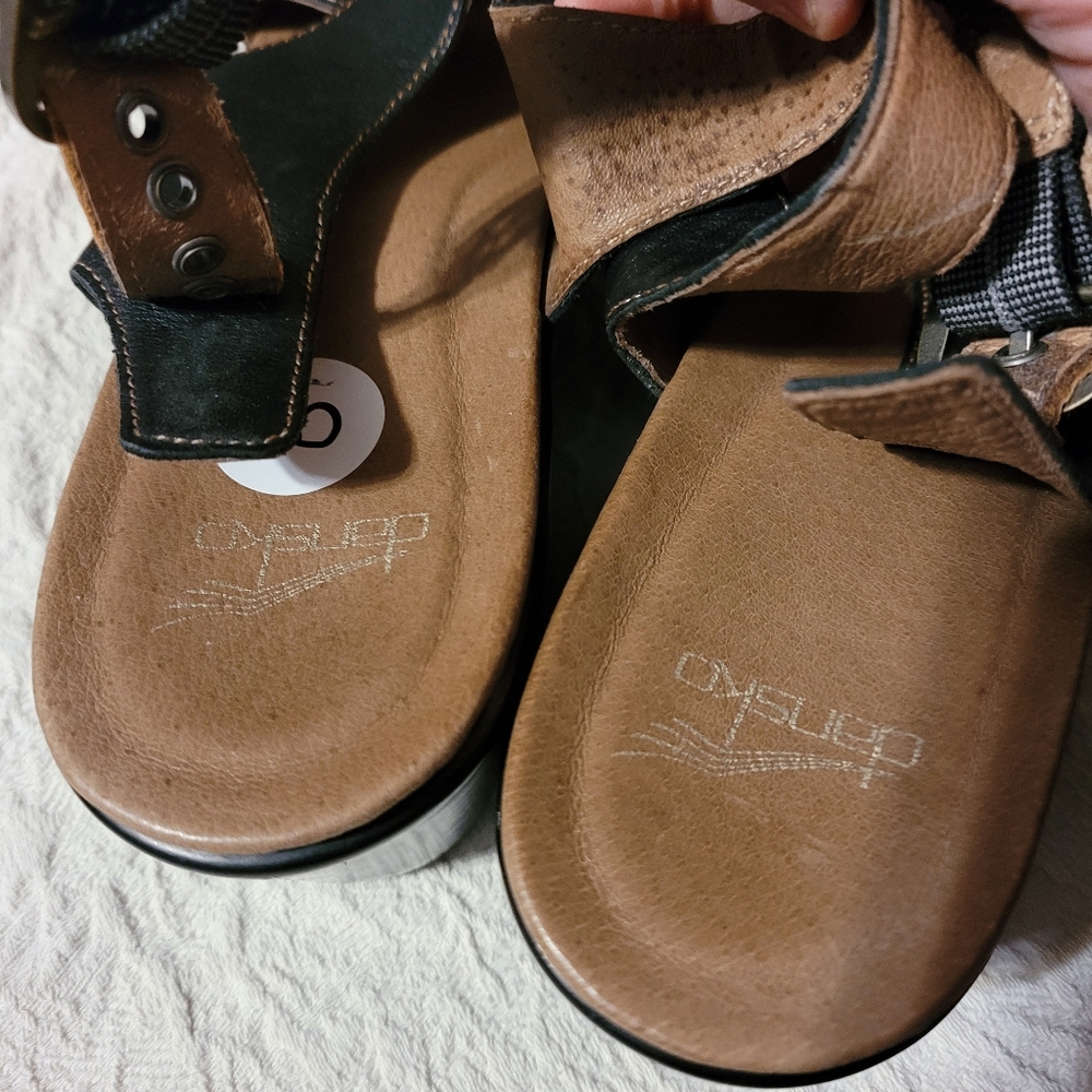 Dansko Black and Brown Women's Sandals size 40 - Picture 4 of 5